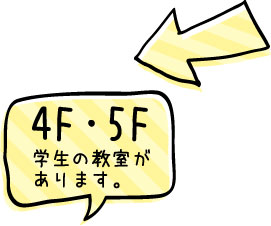 4F・5F|学生の教室があります。